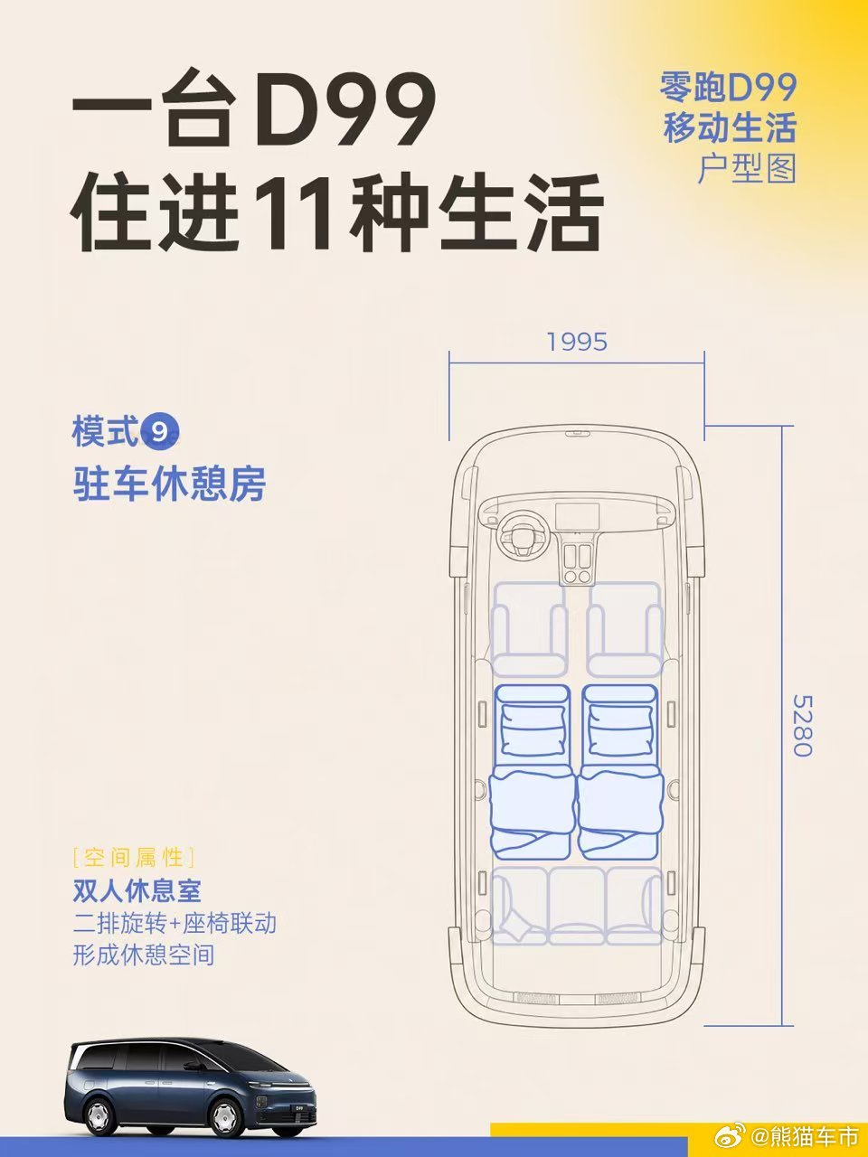 好的MPV座舱，不该被单一场景定义收获他们一致认可的零跑D99 百变座舱11种座