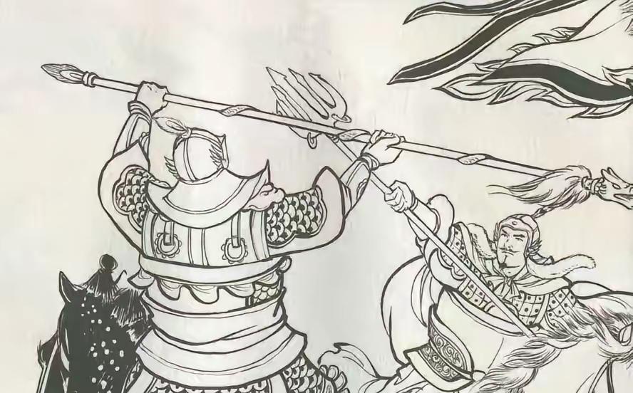 突厥元帅高宝宁手端五股托天叉向隋军要阵。大将尚司郎来到阵前，“扑楞”...