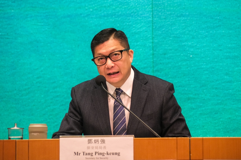 香港保安局局长邓炳强：无意争取美方撤销“制裁”，这证明我做对