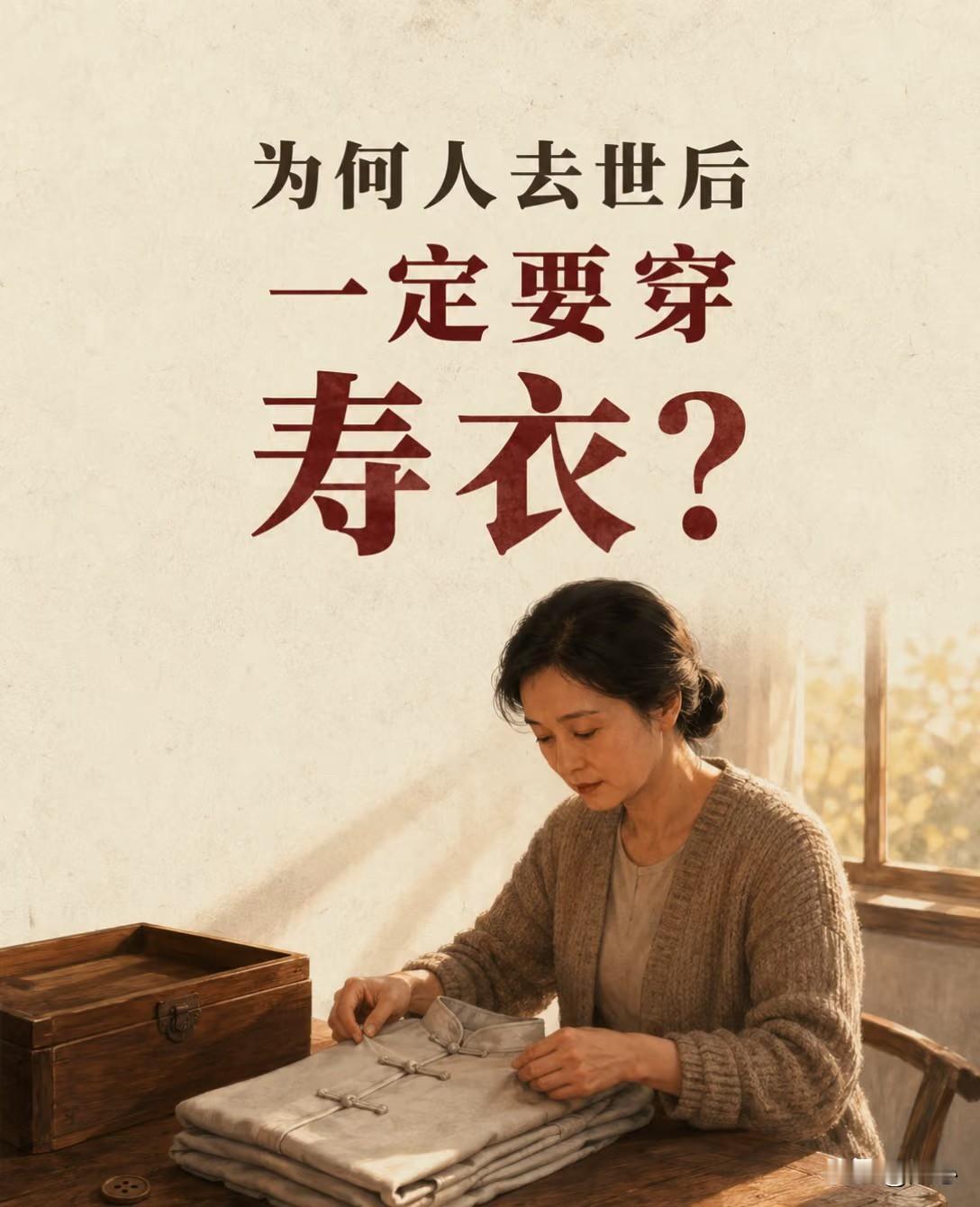 一位殡葬师说：“所有人记住了，人死了，不管火葬还是土葬，千万不要买寿衣穿。寿衣那