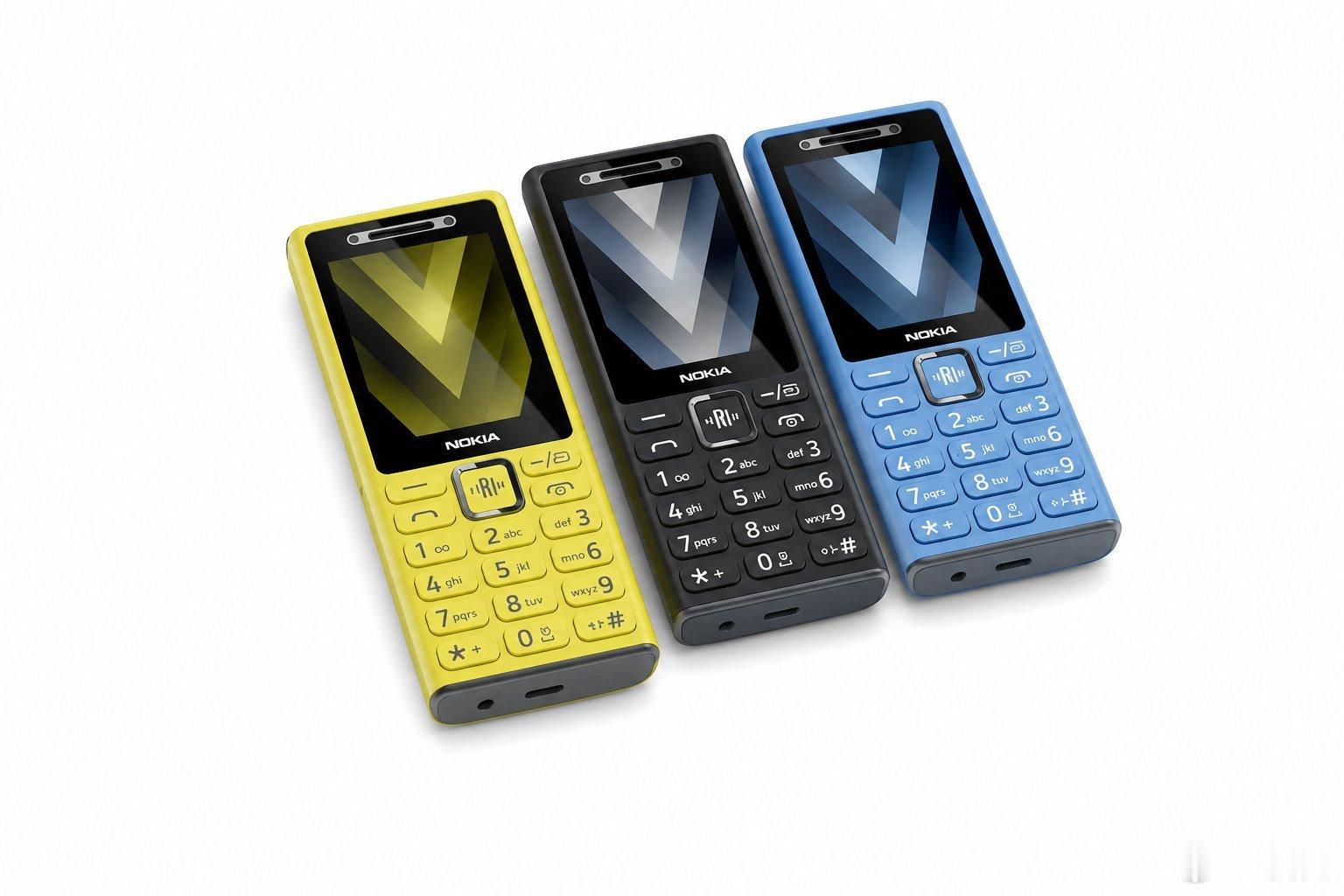 HMD 发布了四款新的 Nokia 功能手机，支持 4G、实体键盘，并带有AI智