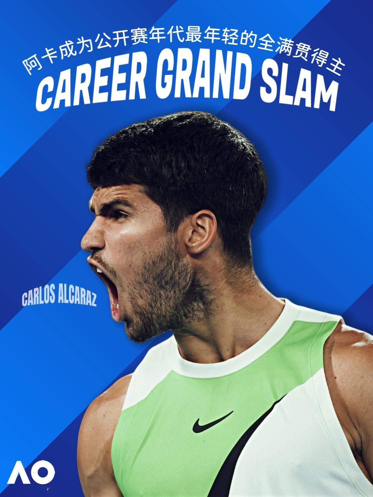 阿尔卡拉斯首夺澳网冠军阿尔卡拉斯实现全满贯 澳网德卡大战画上句号，🇪🇸阿尔卡