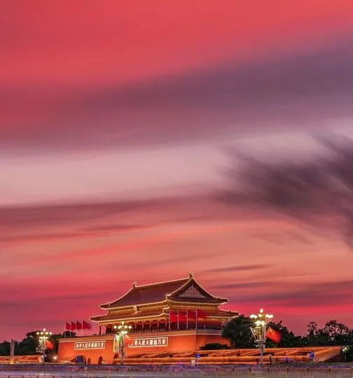 美图欣赏——天安门盛夏晚霞