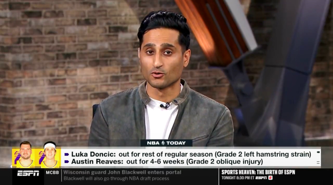 Shams：东契奇前往西班牙接受腿筋部位的注射治疗，希望这一疗法能加快他的康复进