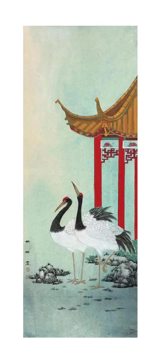曲胜利先生的花鸟画，如诗如画，美不胜收。他以细腻的笔触，勾勒出花鸟的灵动与神韵，