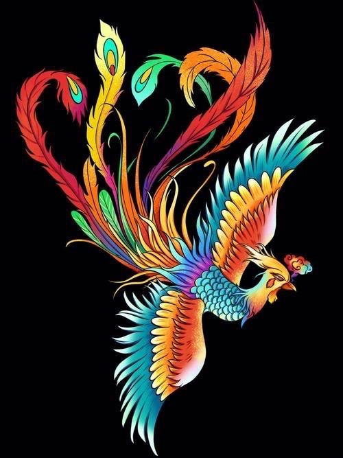 凤从楚地先民的部落图腾起步，融合多民族文化内涵，被赋予德义礼仁信的五德象征，与龙