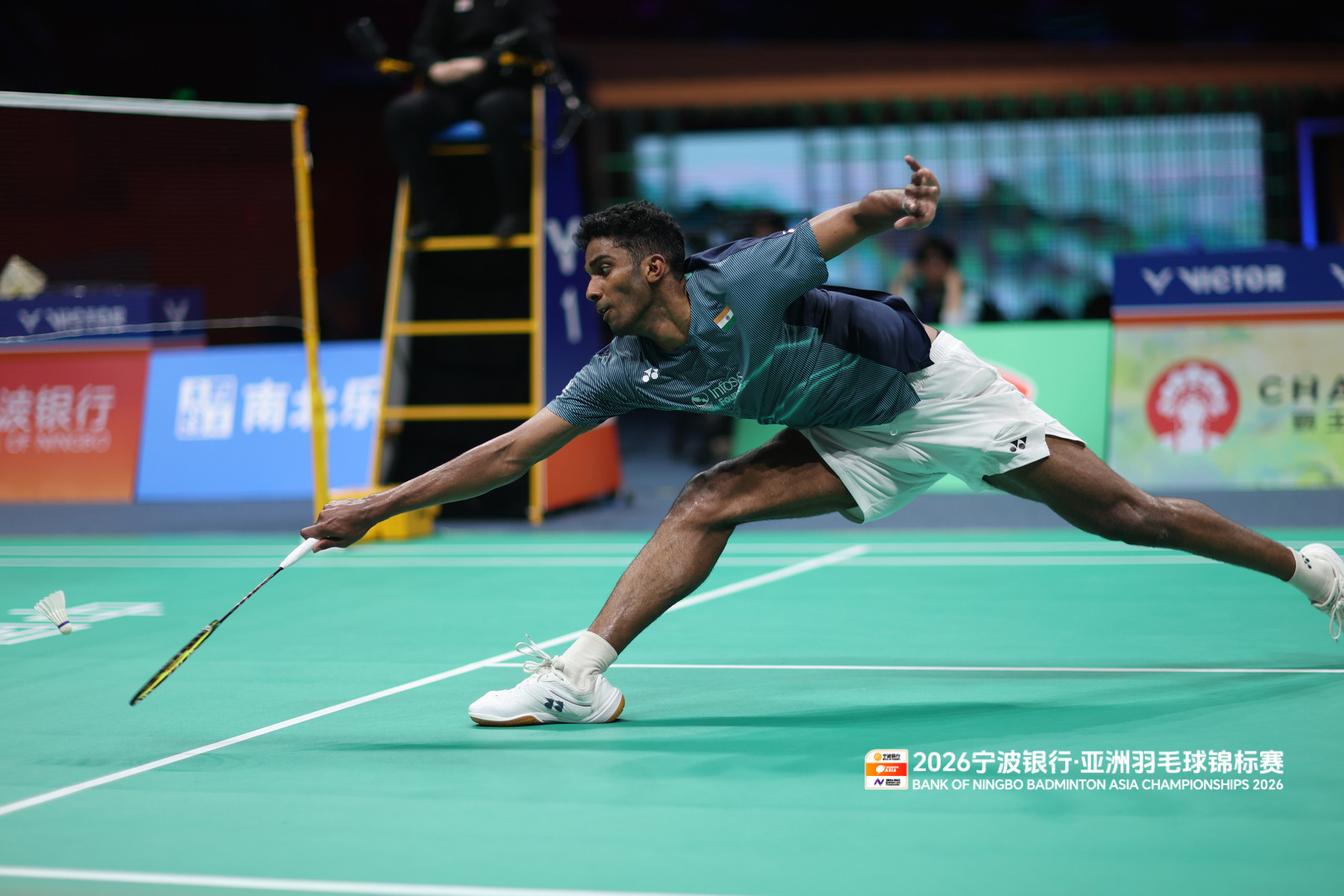 阿尤什📷来源：赛事组委会亚羽争雄胜利在握2026年羽毛球亚锦赛羽毛球