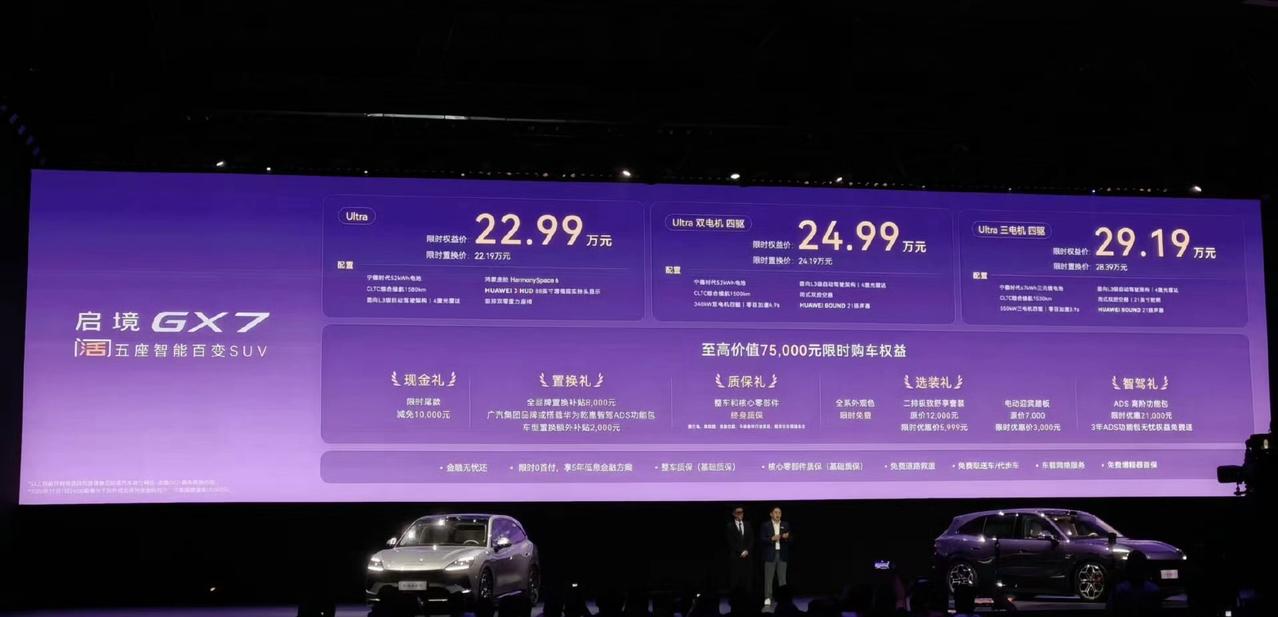 启境GX7正式上市，22.99万元起，这个价格大家觉得贵不贵？
【请到“懂车帝A