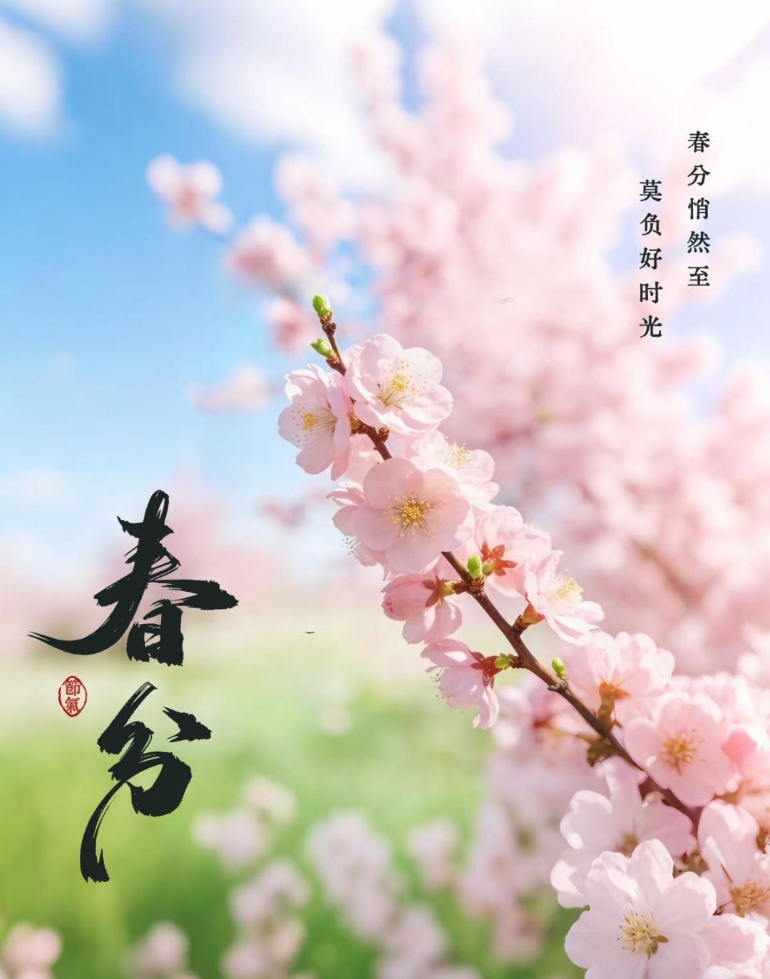 春分

昼夜均分春正浓，玄鸟归啼旧檐栊。
雨霁风光千帆竞，草长莺飞万壑松。
陌上