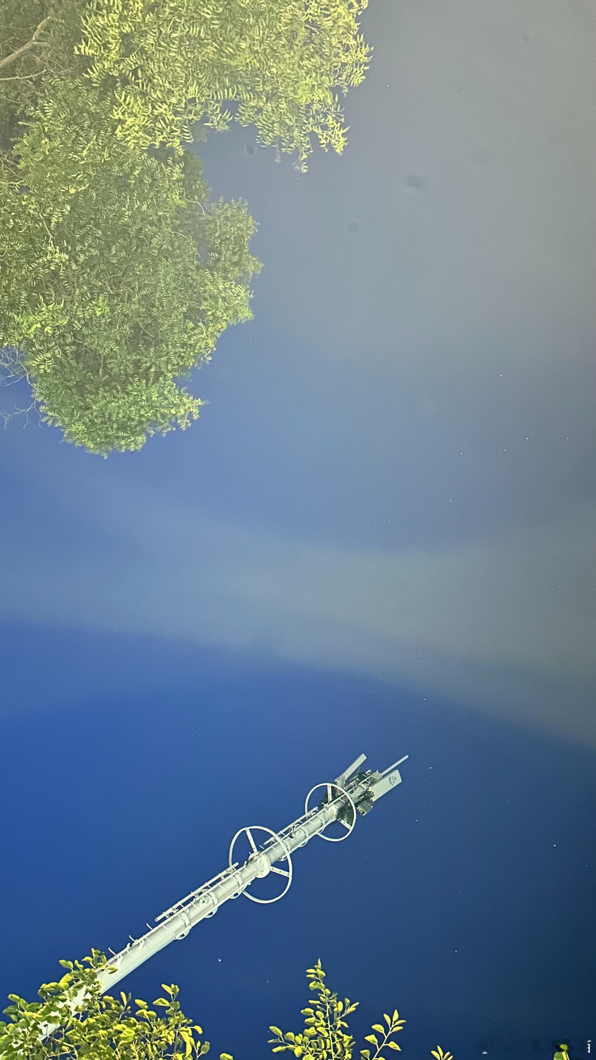 6:34 山光黛浮，帘波月流。与火星第一猫一起早起看日出