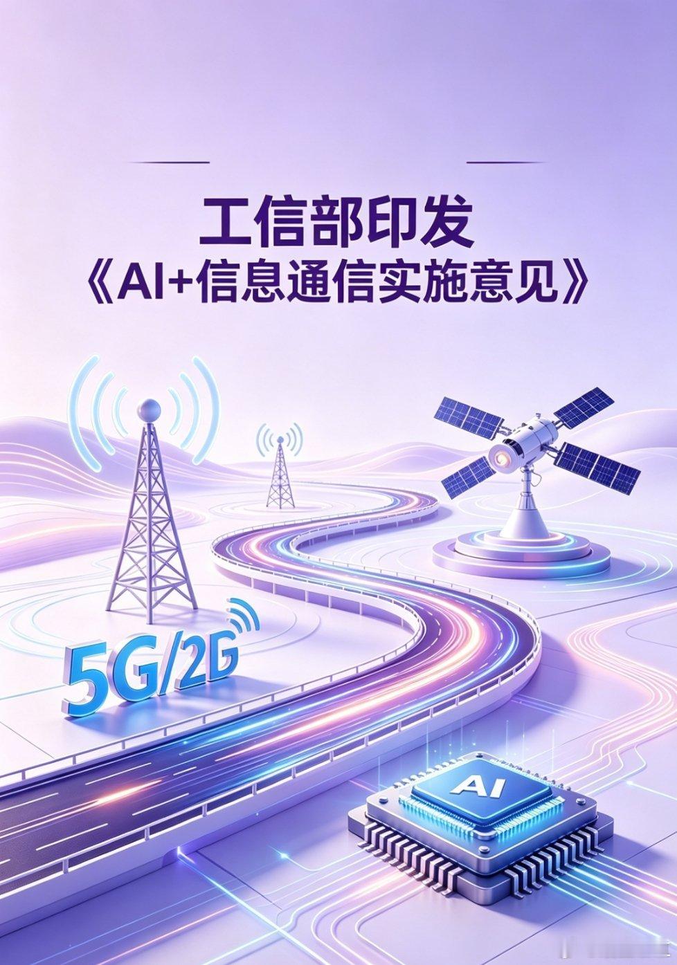 工信部出文件了：AI+通信三年规划。《AI+信息通信实施意见（2026—2028