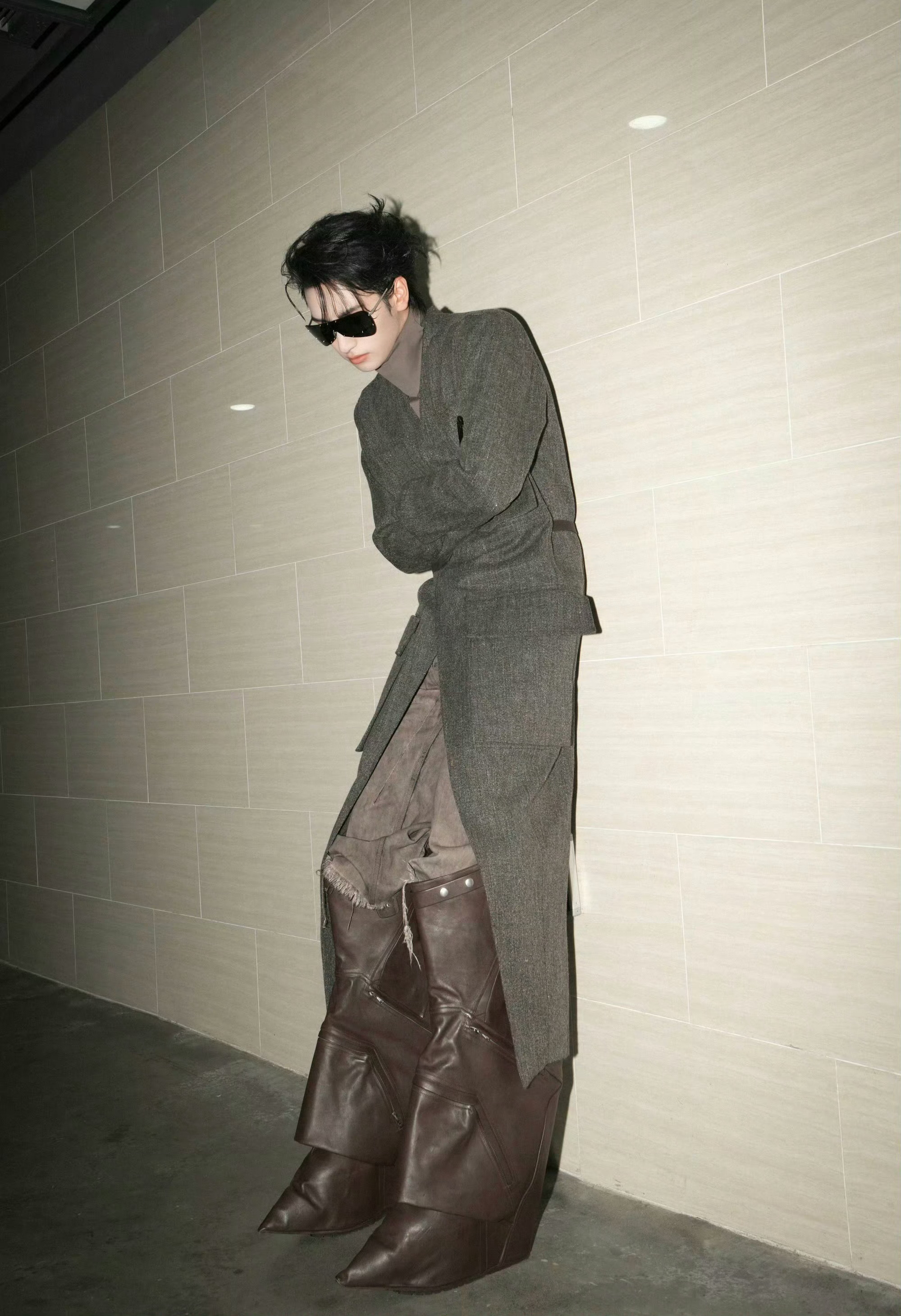 严浩翔✖️今晚说唱巅峰对决2026造型大片in Rick Owens 2026秋