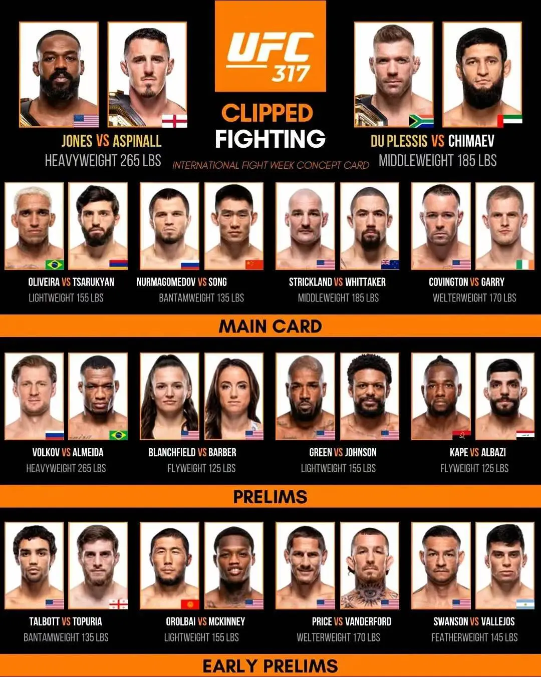 UFC317。假如这是 你们怎么看？