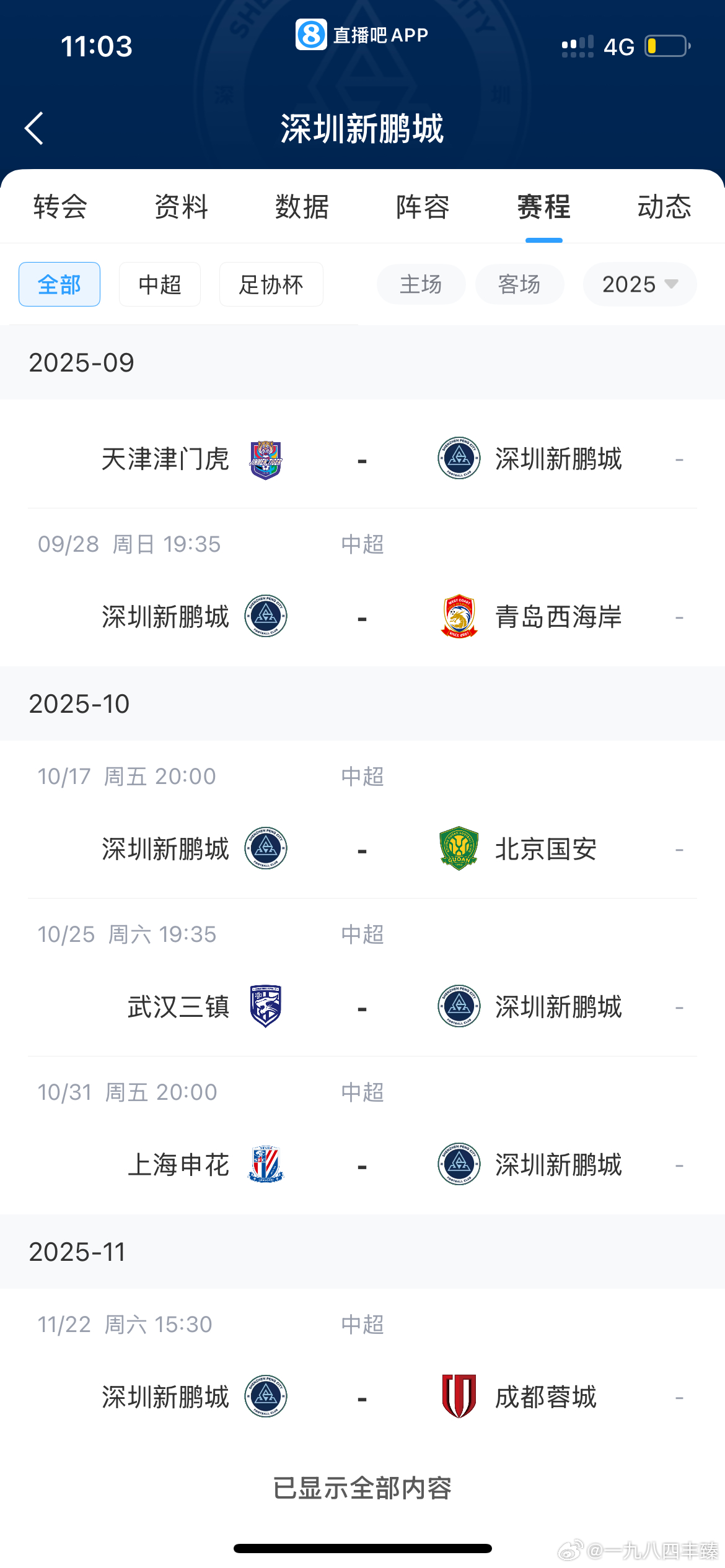 深圳新鹏城最后几轮赛程非常凶险，所以得在接下来几场拿到积分优势，否则麻烦。青岛海