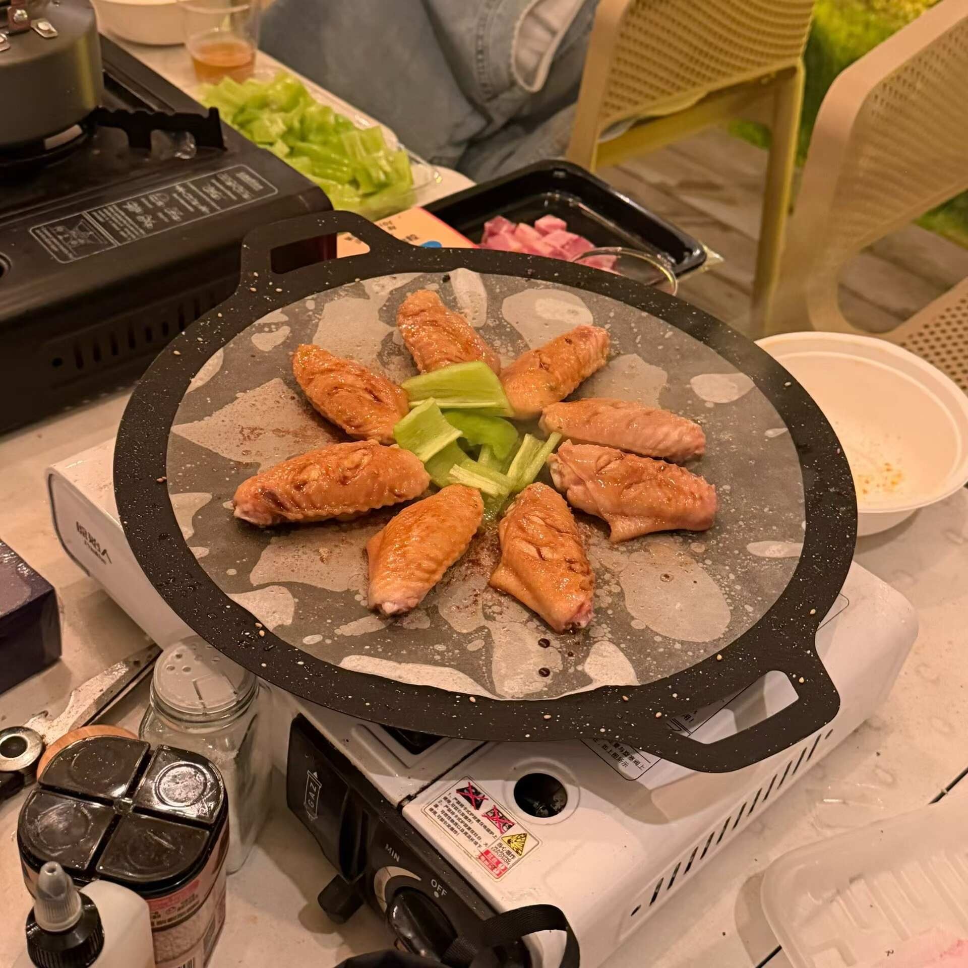 好天气，好朋友。 