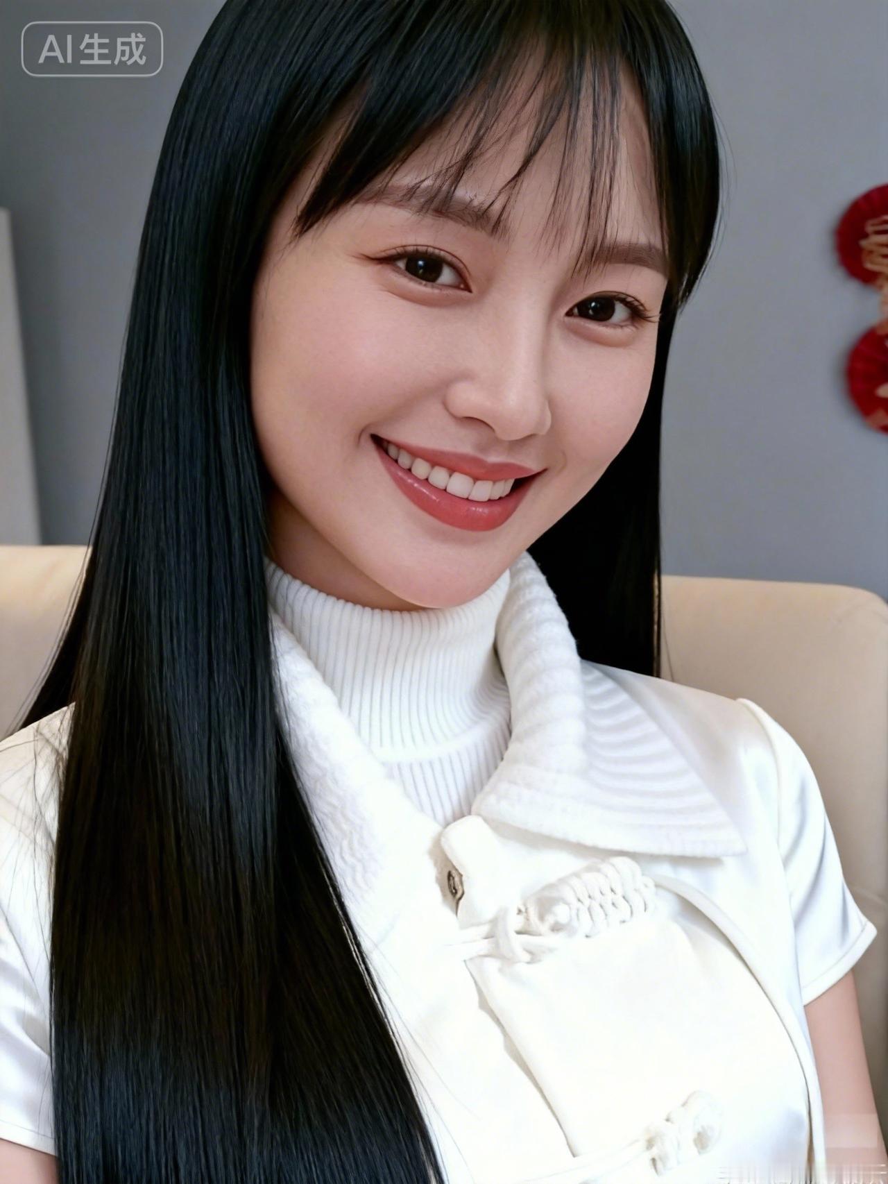 甜美笑容，温柔可人，元气满满的一天！😊