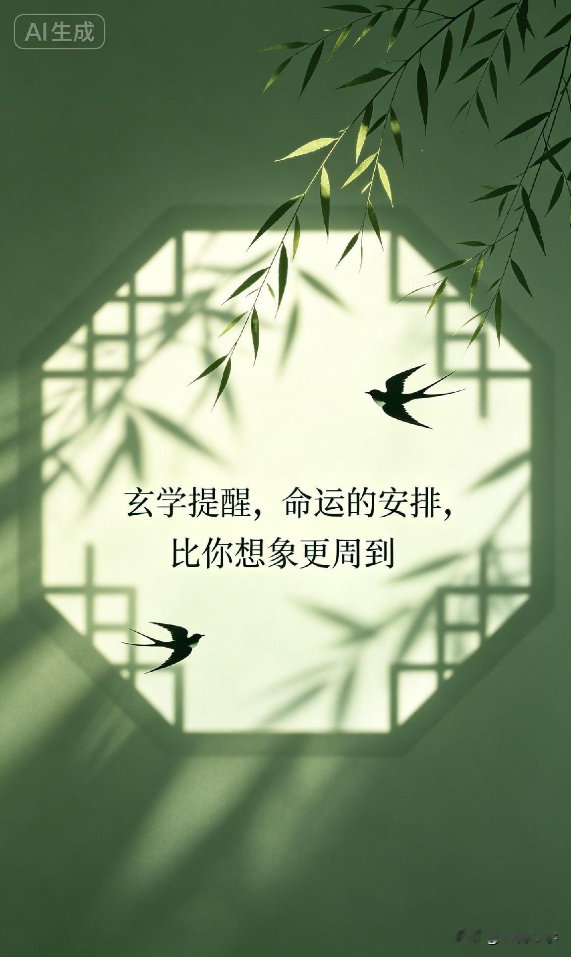 玄学提醒，命运的安排，比你想象更周到。

你一定有过这样的时刻，或者在某些瞬间，