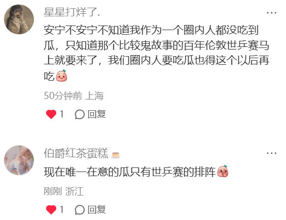 我建个话题，以后这种让我身心愉悦的言论都汇总一下乒丝人均事业批最好的乒乓球球迷 