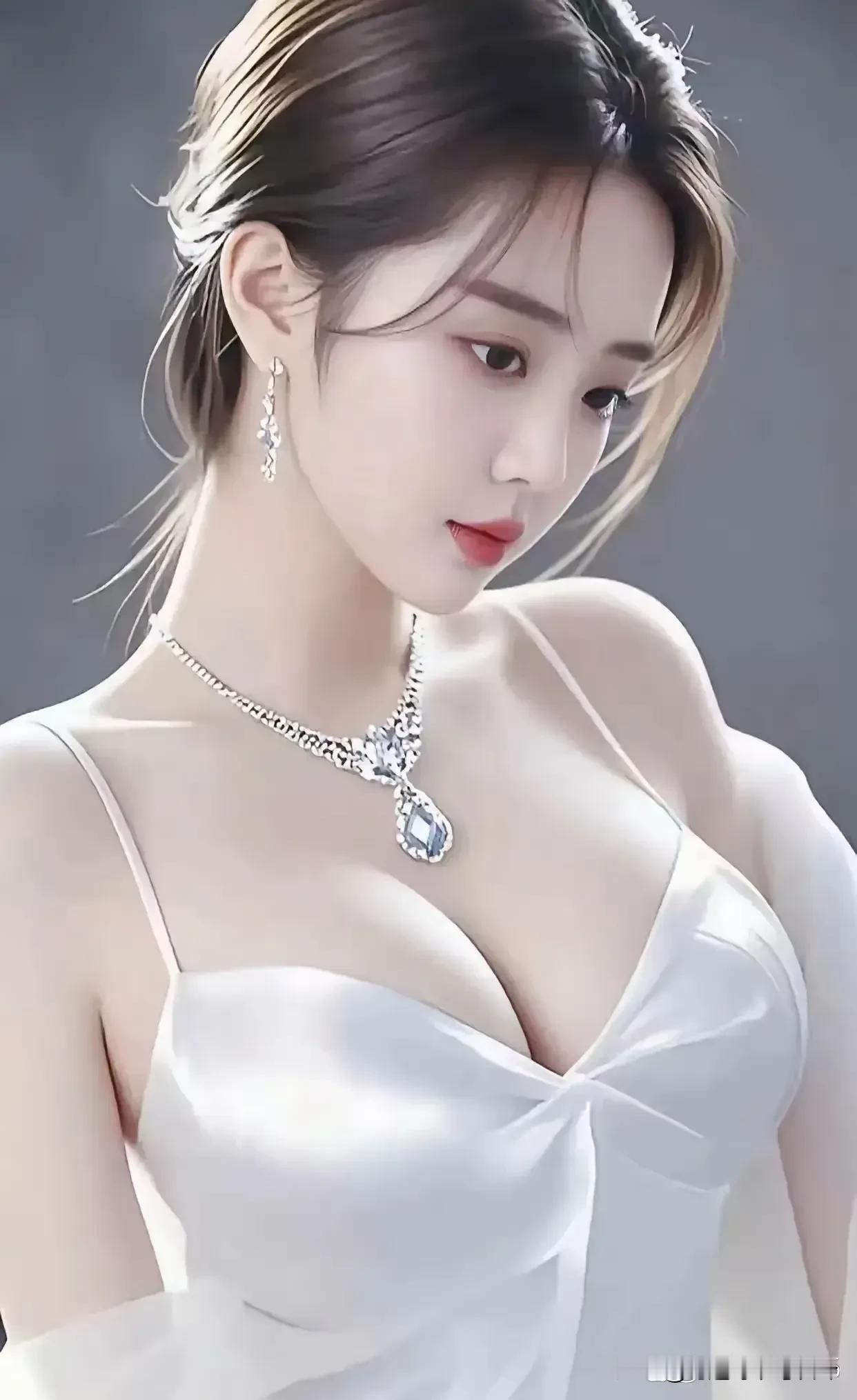 白衣娇娥意绪沉，
贵质犹添万缕闷。
性气磨成清韵品，
尘途历尽憾愁痕。
人生百事