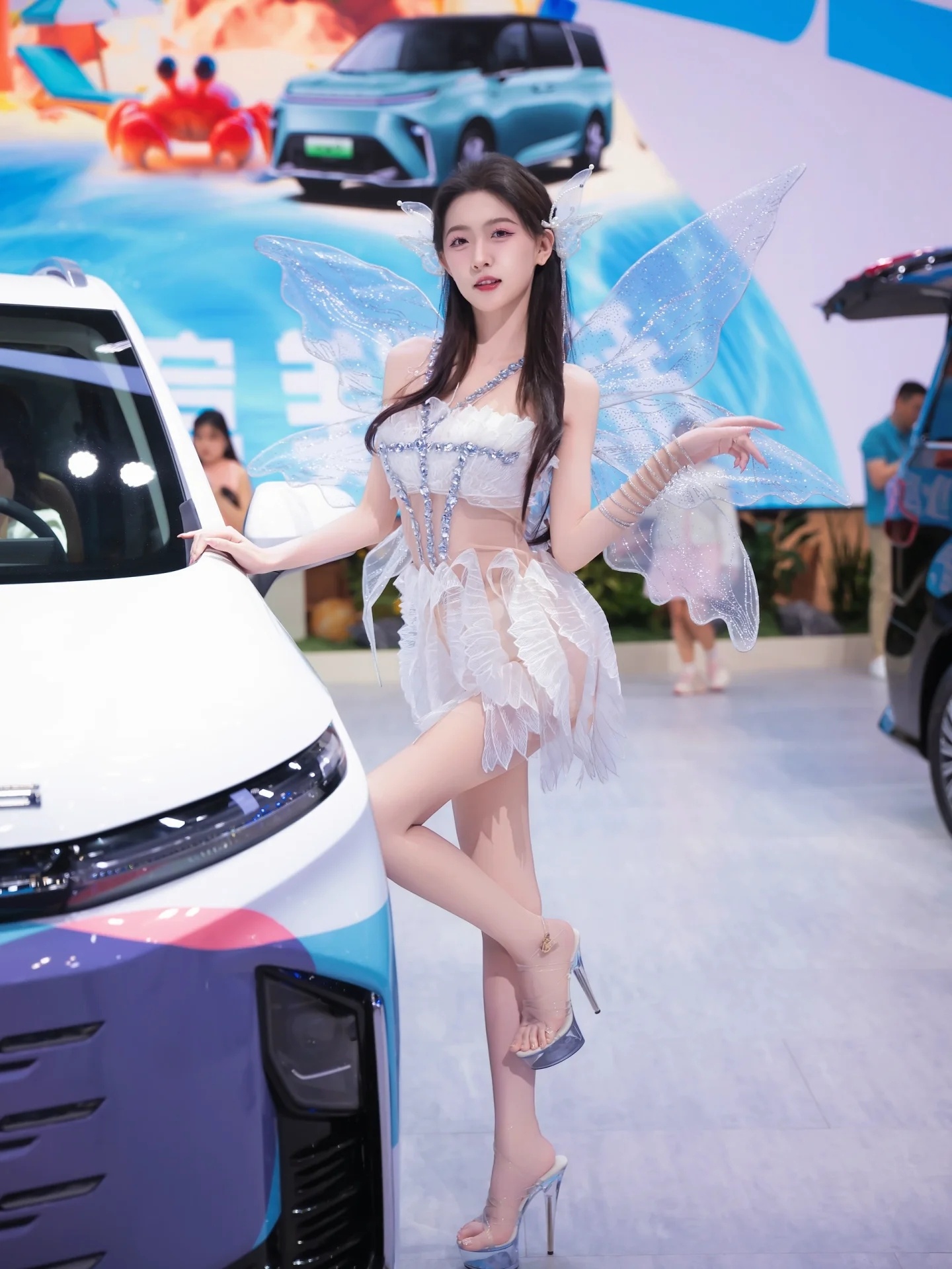 车模小姐姐 2025上海车展模特 任绵绵 ​​​