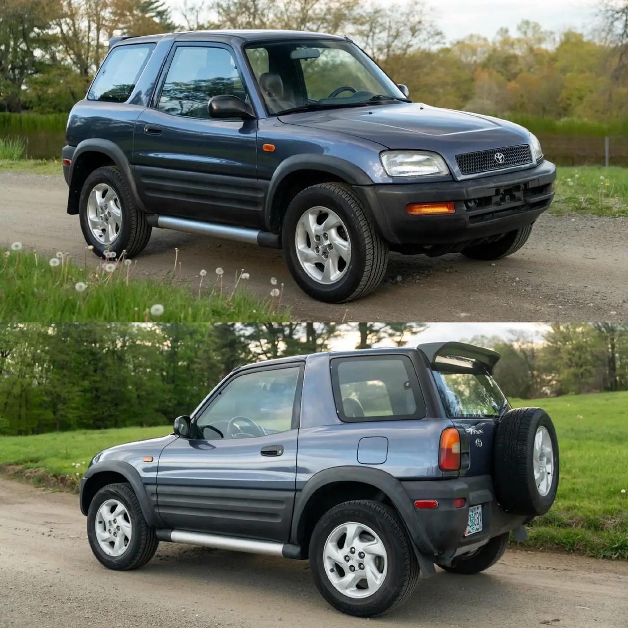 丰田 RAV4。1997款丰田 RAV4，放到今天看，依然是一台很有时代辨识度的