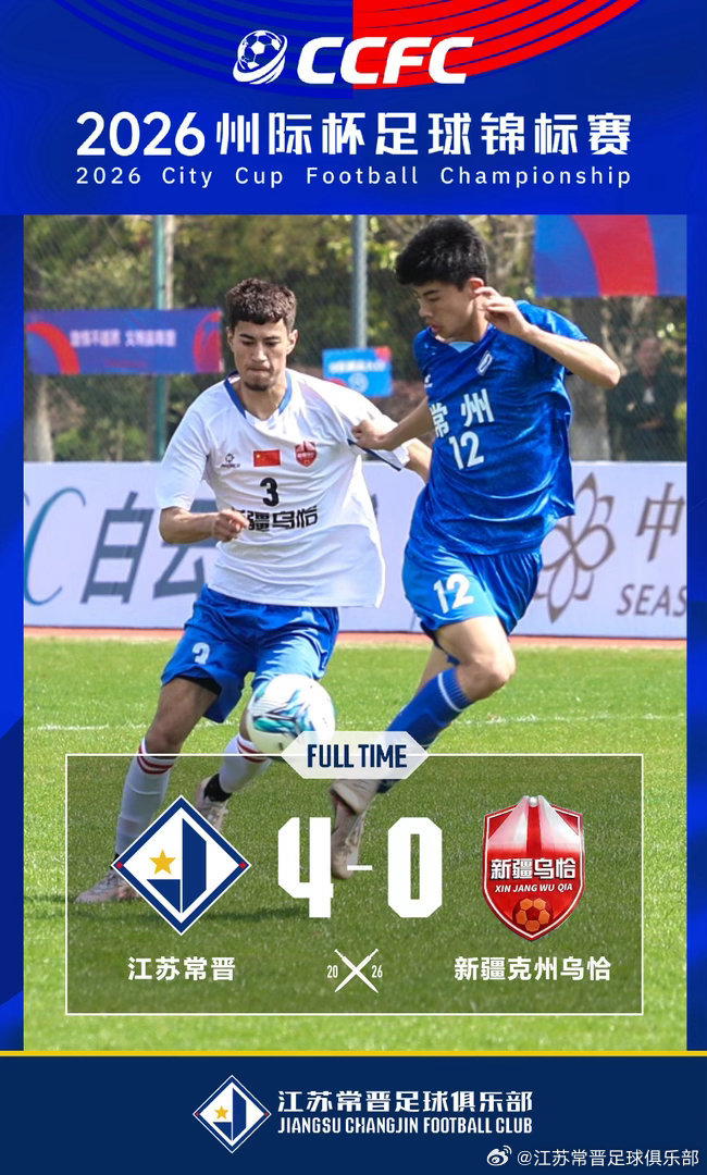 2026州际杯足球锦标赛2026“州际杯”，江苏常晋4比0战胜新疆克州乌恰，常州