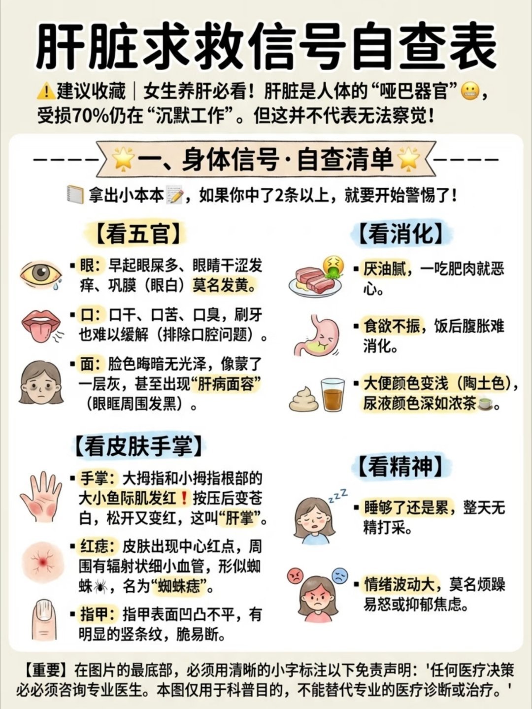 4个信号警惕肝病健康人吃护肝药是肝的负担为了保护肝脏，一定要避免：熬夜、胡吃海塞