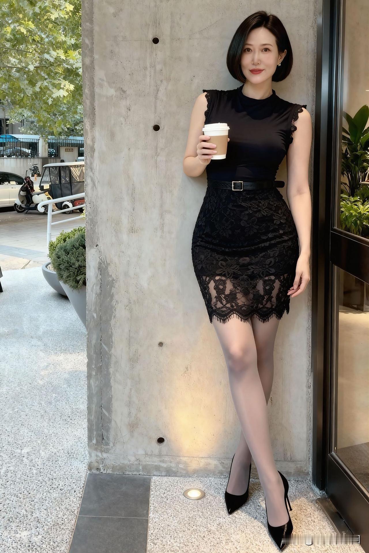 黑丝少妇风韵犹存，诱惑十足