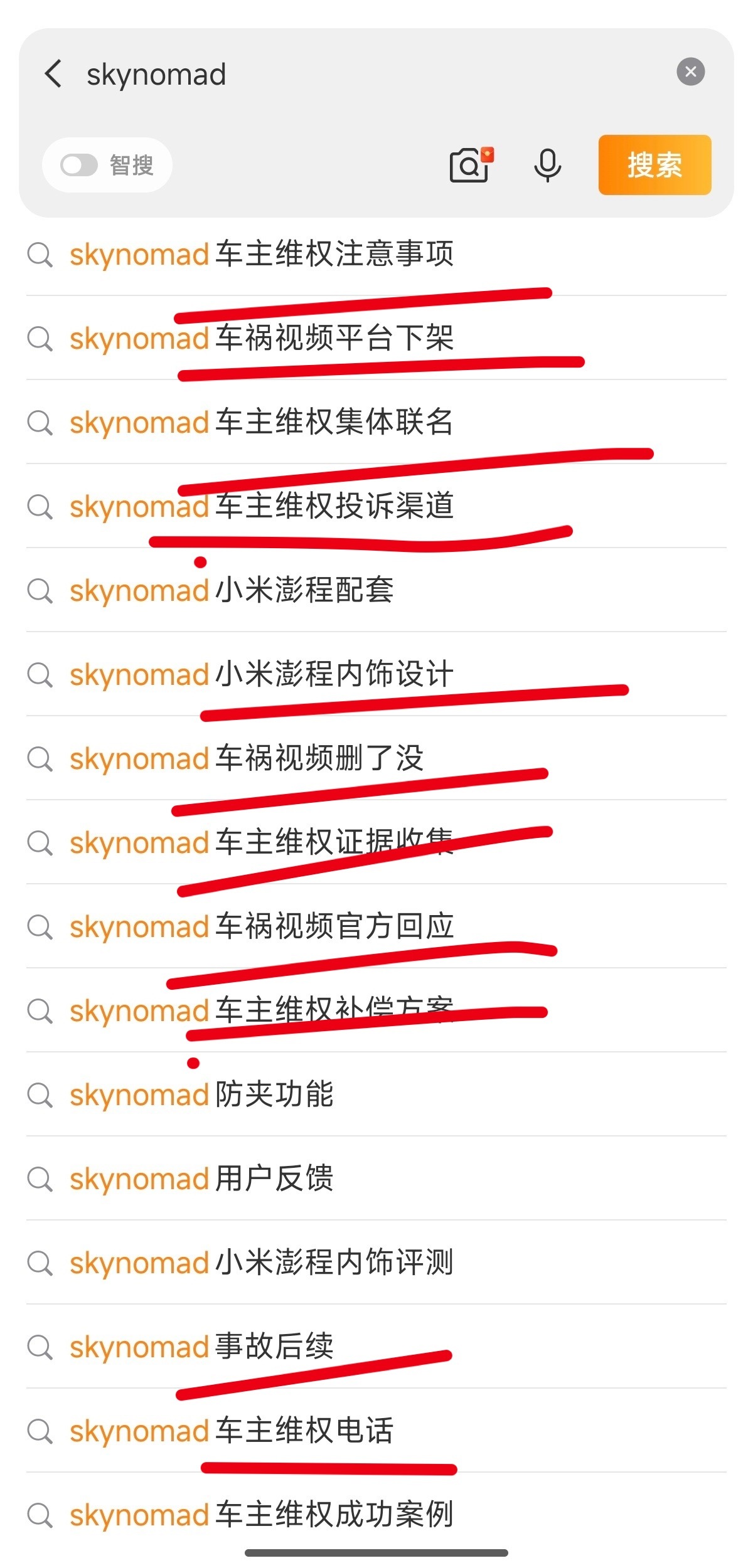太逆天了。普通人只搜个 skynomad 弹出了这些东西，会怎么想？ 