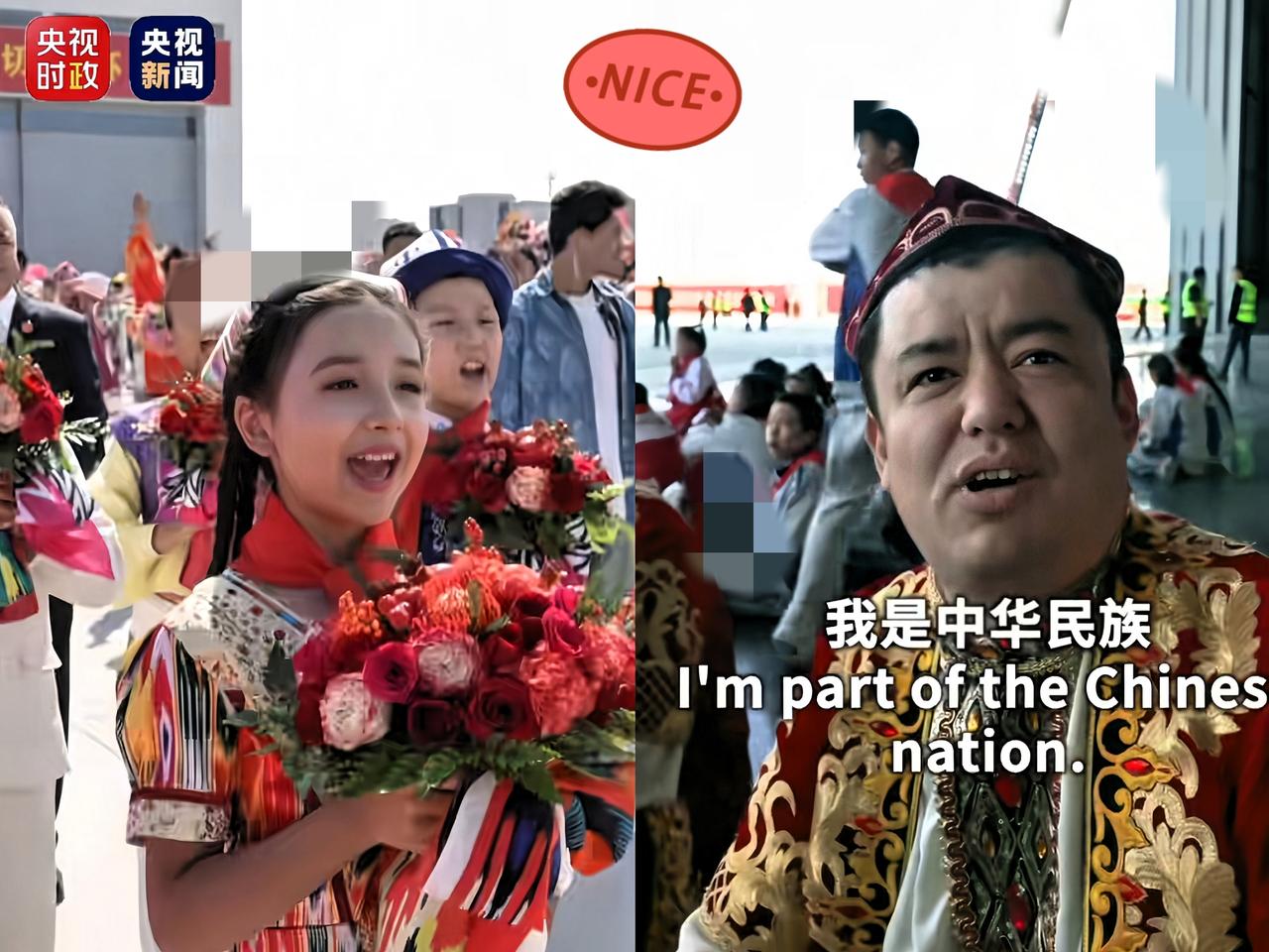 9月24日，
新疆乌鲁木齐机场那个献花的

女孩子可太让人羡慕啦！她就是

乌鲁