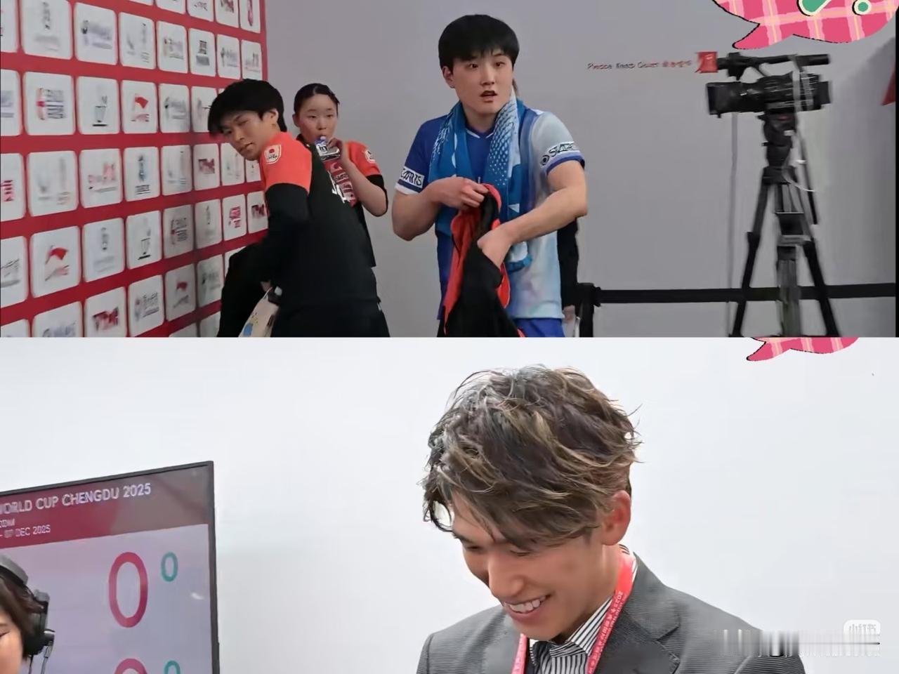 看见以工作人员的身份来到成都的吉村真晴，一脸震惊的日本队。
在昨天的首轮比赛中，