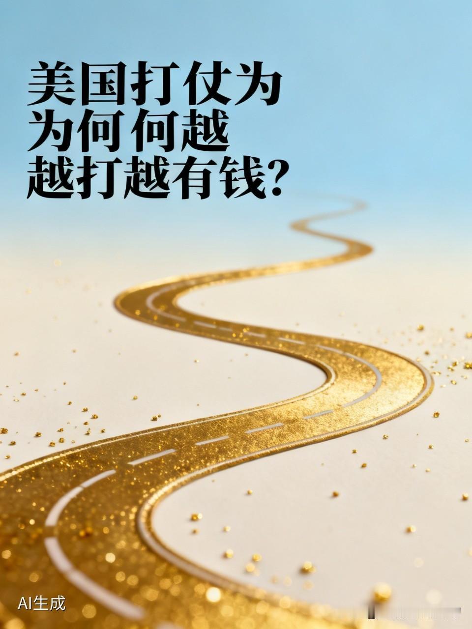 美国到处打仗，哪里来的钱从来都是打仗赔钱的买卖，但是却被美国玩成了挣钱的买卖，很