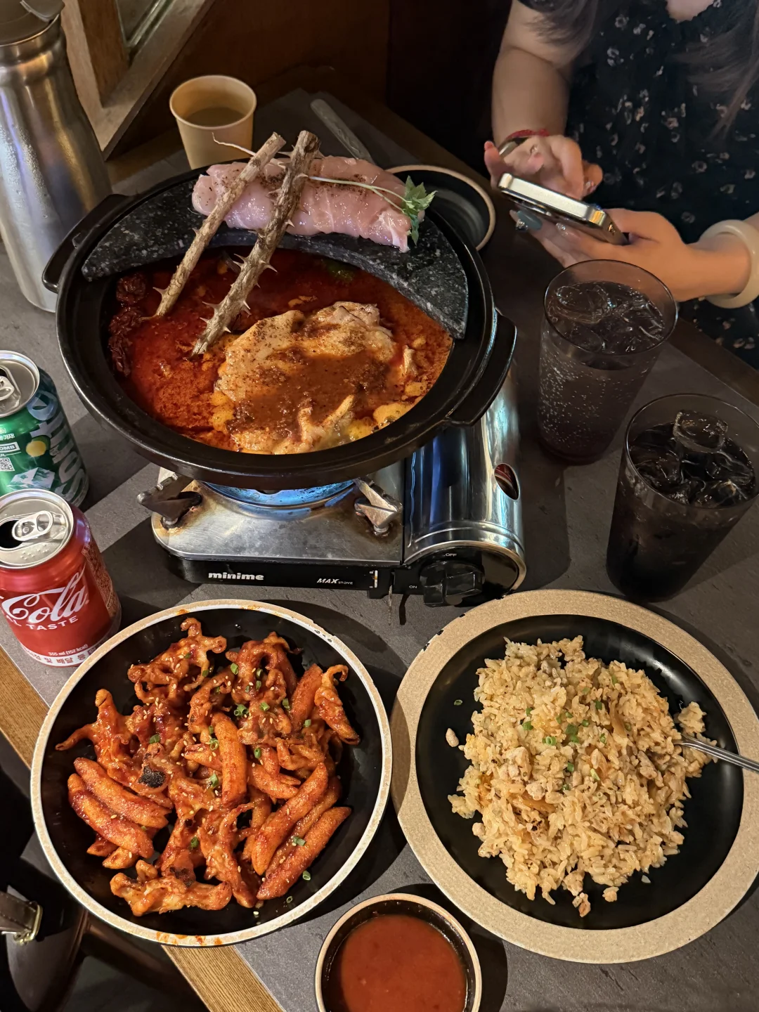 清溪川附近！！巨好吃的鸡肉火锅👍
