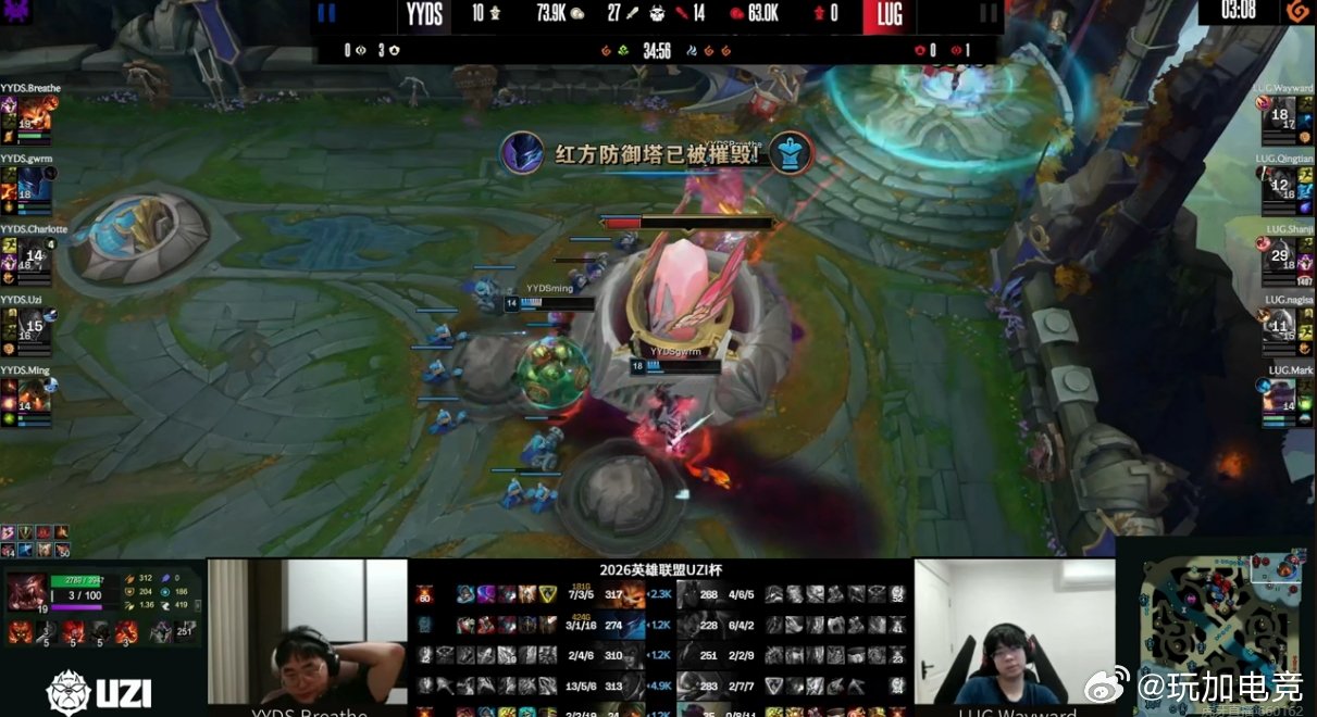 毫无压力，YYDS 2-0轻松拿下LUGUzi亮RNG队标 ning被零封光速下