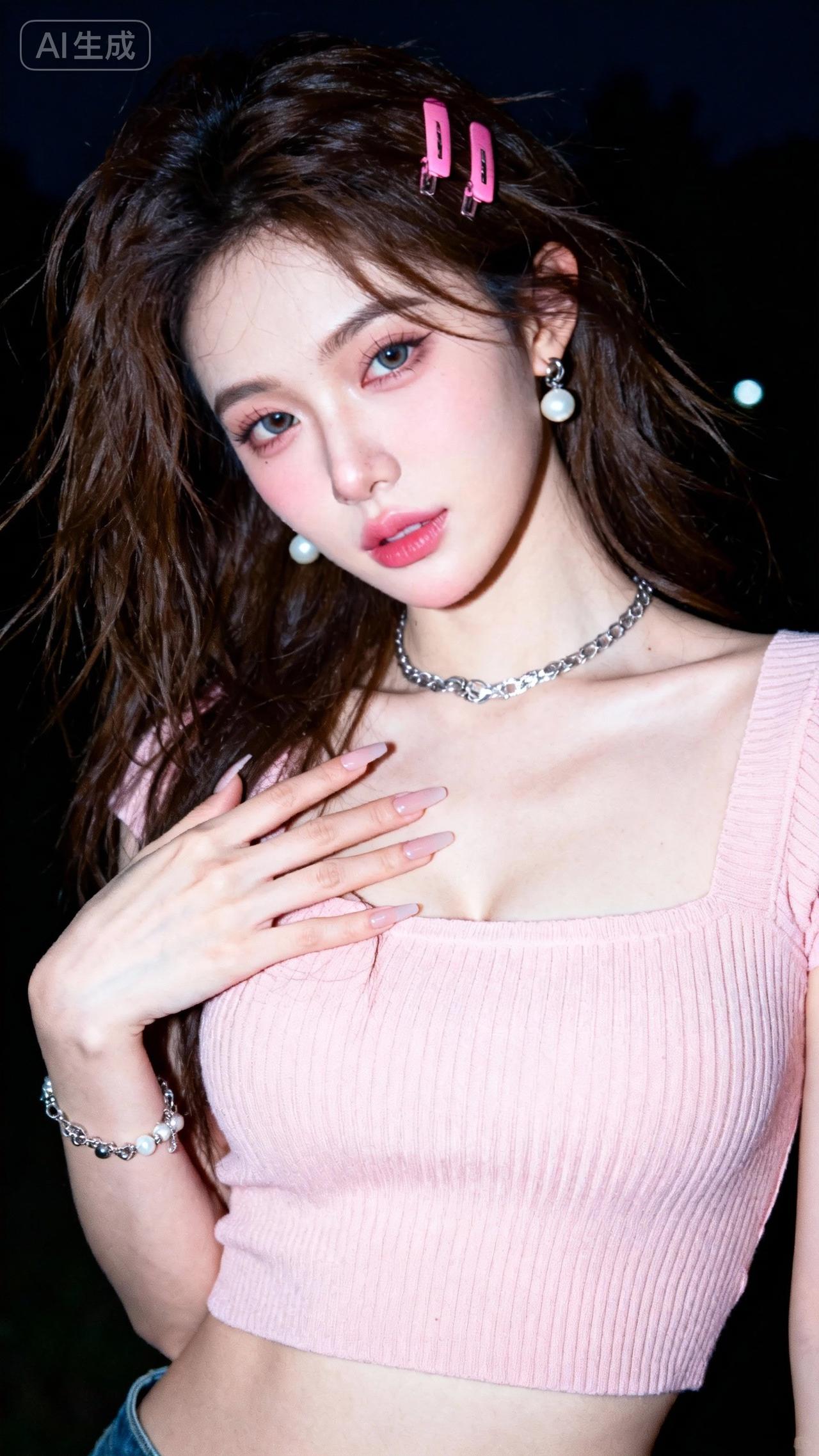 粉黛美人，玉佩轻摇。粉纱花衣美人 娇颜粉黛 粉黛古风照