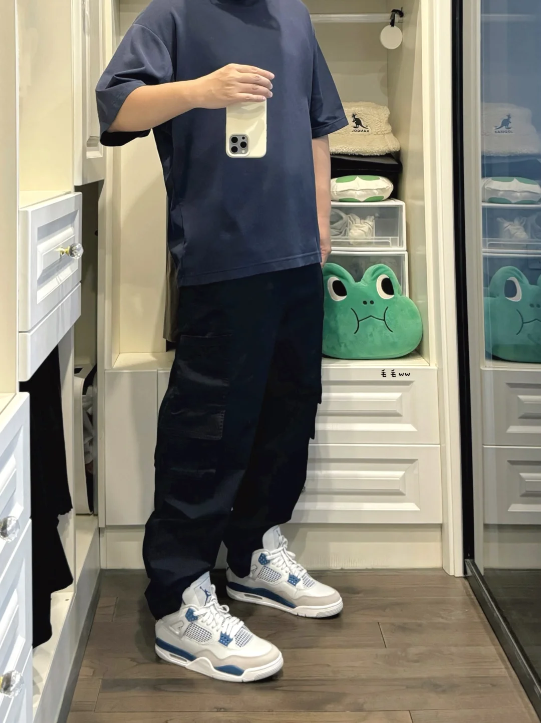 藏青色系｜工装裤穿搭