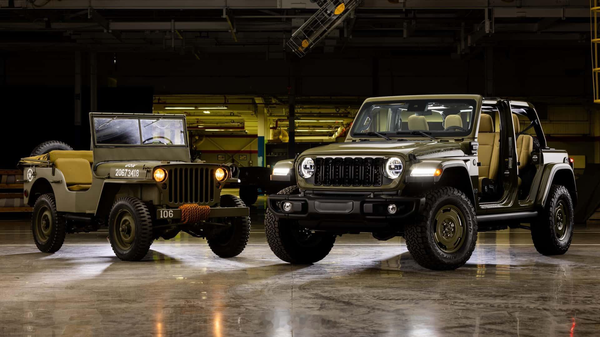 Jeep牧马人致敬1941 Willys MB：牧马人4xe Willys ’4