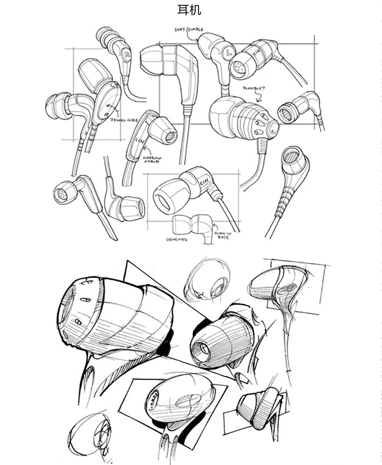 产品手绘 | 线稿分享，日常手绘临摹训练