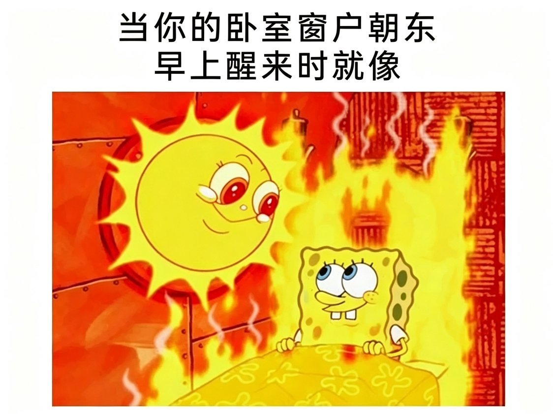 夏天早上的太阳就像：memes