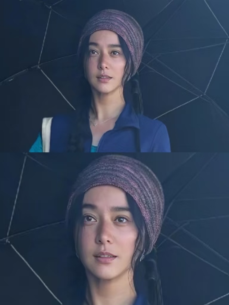 你敢信这是抹了黑粉扮丑之后的范 冰冰 ​​​