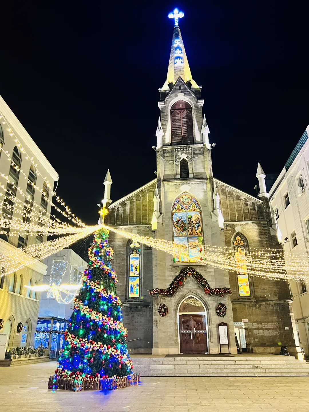 西直门教堂🎄圣诞树惊艳亮灯📸11.30实拍