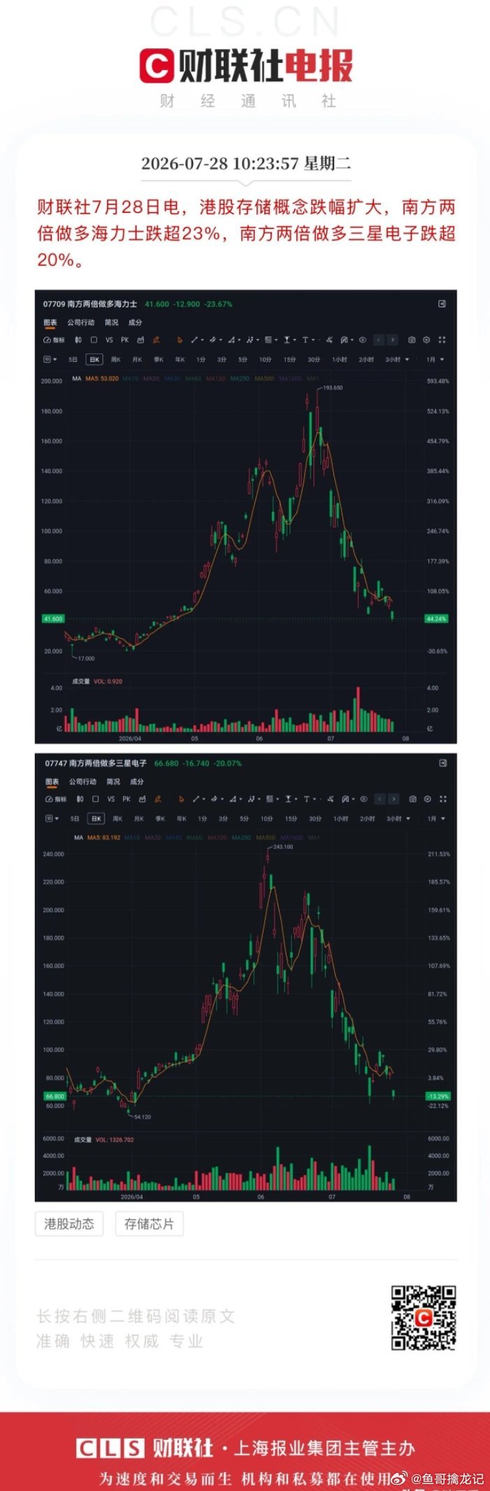 韩股大跌10%，全球存储芯片一夜进入冰河期。英伟达新敲定7500亿美元AI订单，