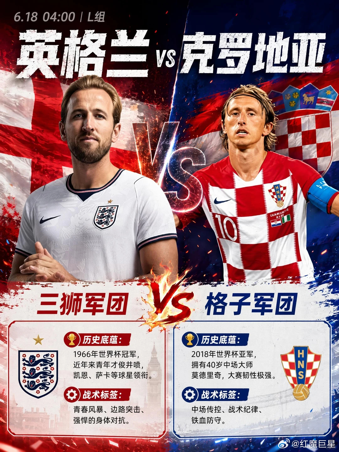 C罗、凯恩、莫德里奇出征，今晚简直是“神仙打架”级别的！🎉⚽️世界杯05:00