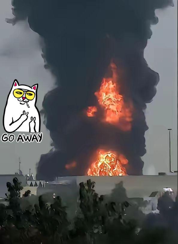 迪拜完了，机场被炸成这样。40年的建设14天结束。
迪拜这次真的遭了殃，几十年的