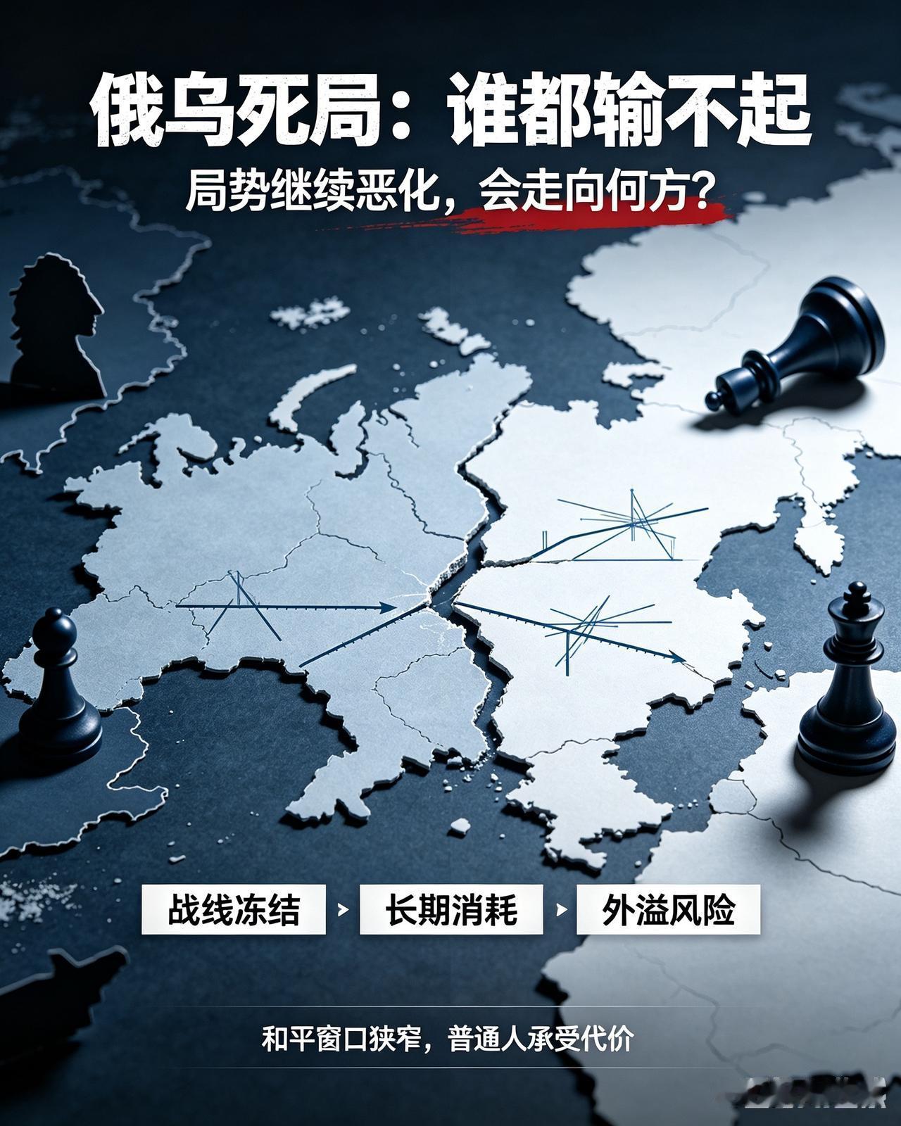 俄乌陷入“谁都输不起”死局！一旦局势继续恶化，会走向何方？

俄乌冲突打到现在，
