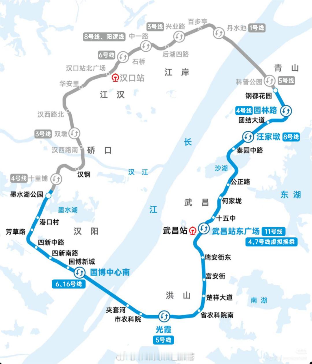 地铁头条【武汉轨道交通 12 号线一期正式通车，串联一城繁华】“扬子蓝”呼啸而至