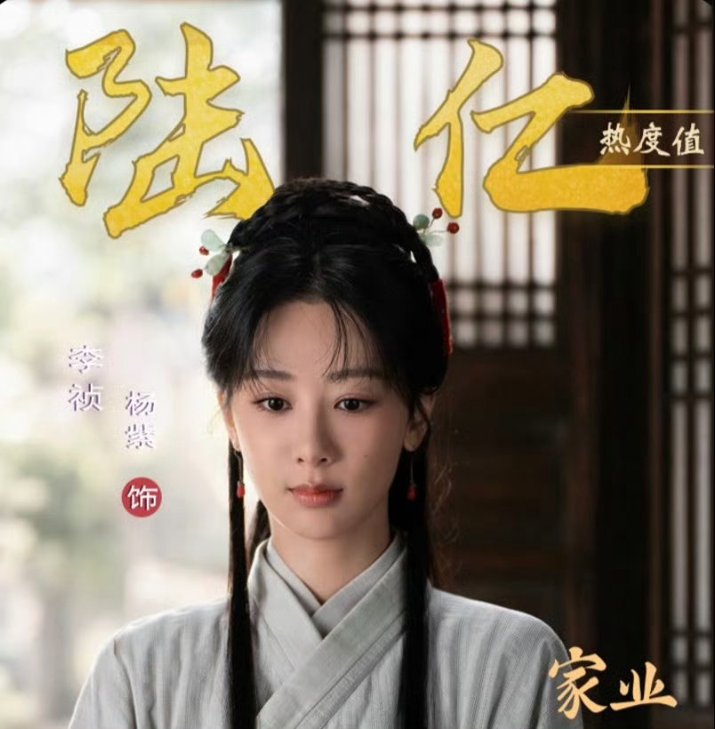 杨紫李祯角色热度破6亿杨紫李祯角色热度破6亿杨紫李祯角色热度破6亿 