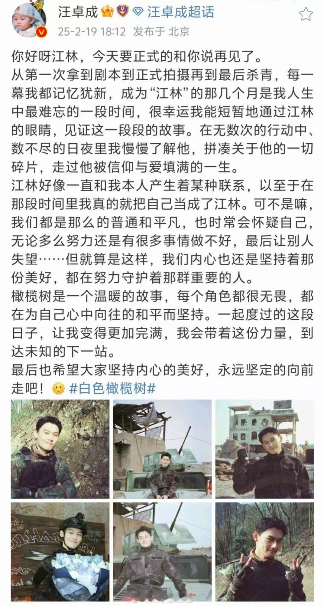 汪卓成橄榄树每个人都无畏  这部剧《白色橄榄树》，一个江林，一位汪卓成。他用无畏