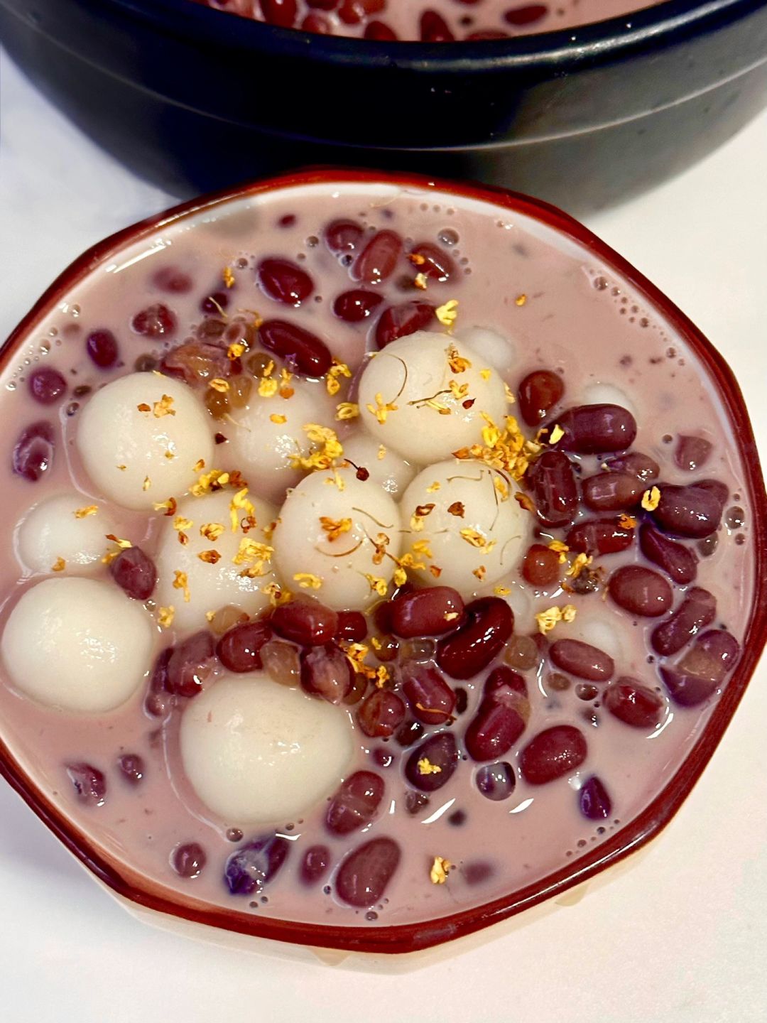 红豆沙小圆子西米露‼️真滴巨巨巨好吃😭😭