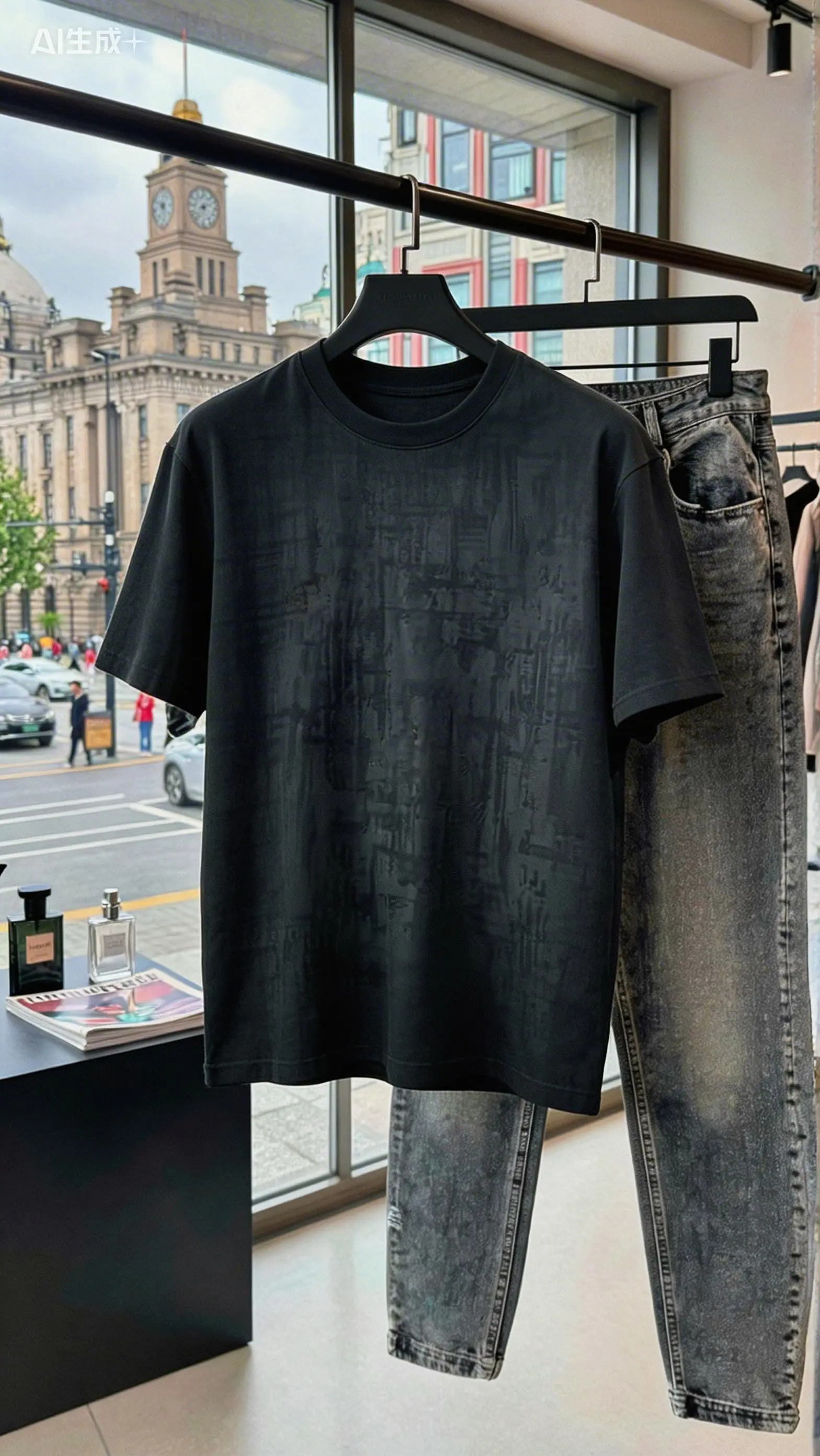 大码遮肉显瘦男款半袖体恤